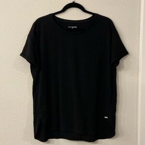 Amazon Essentials Black Curved Hem Tee